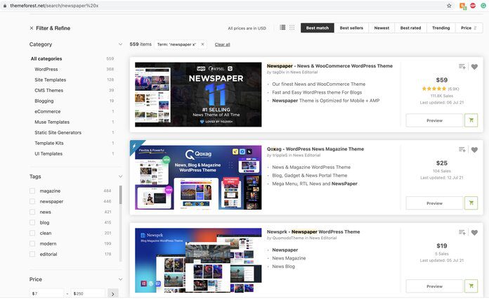 pick a wordpress theme