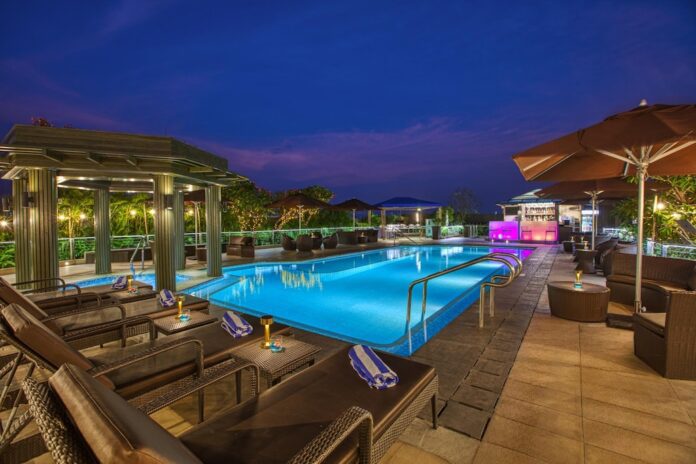 Belmont hotel Manila outdoor pool