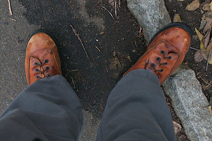 breaking in new hiking boots