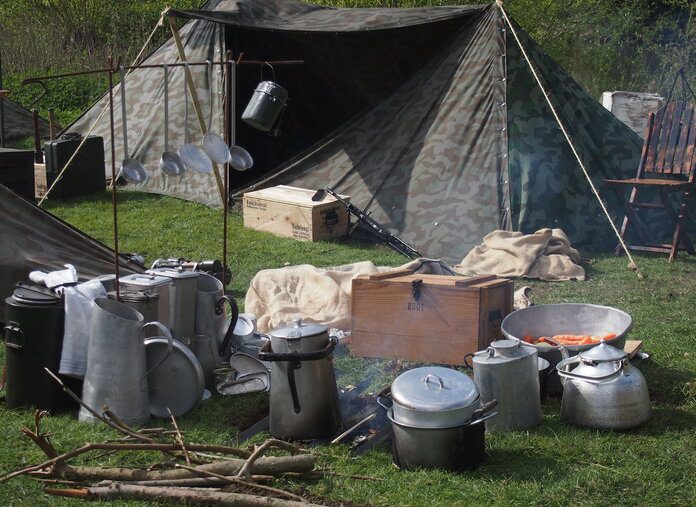 cooking while camping