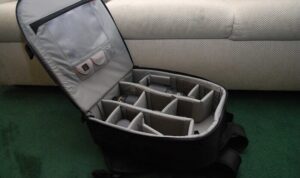 Lowepro camera backpack with many inside compartments for your camera and lenses