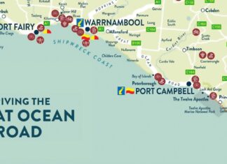 Great Ocean Road Map – Stops, Attractions, Beaches and Facilities