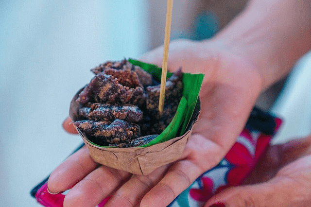 traditional thai snack - stock image