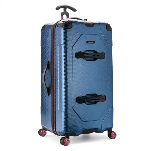 Traveler's Choice Maxporter II 30" Hardside Spinner Trunk Luggage, Expandable, Navy