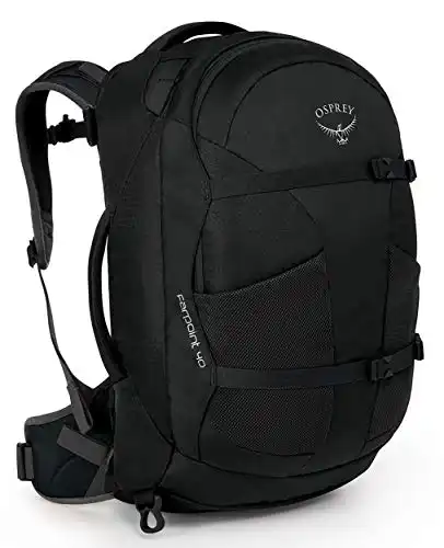 Osprey Farpoint 40 Travel Backpack, Black, Small/Medium