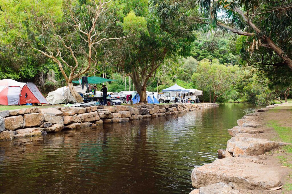 Camping Next to Wye River at BIG4 Wye River Holiday Park
