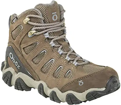 Oboz Women's Sawtooth Ii Mid B-Dry Waterproof Hiking Boots Brindle Tradewinds 6