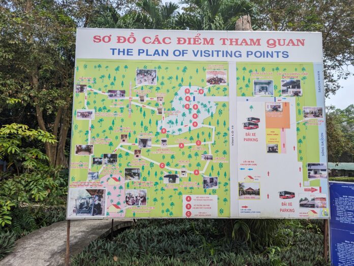 CU Chi tunnels site map
