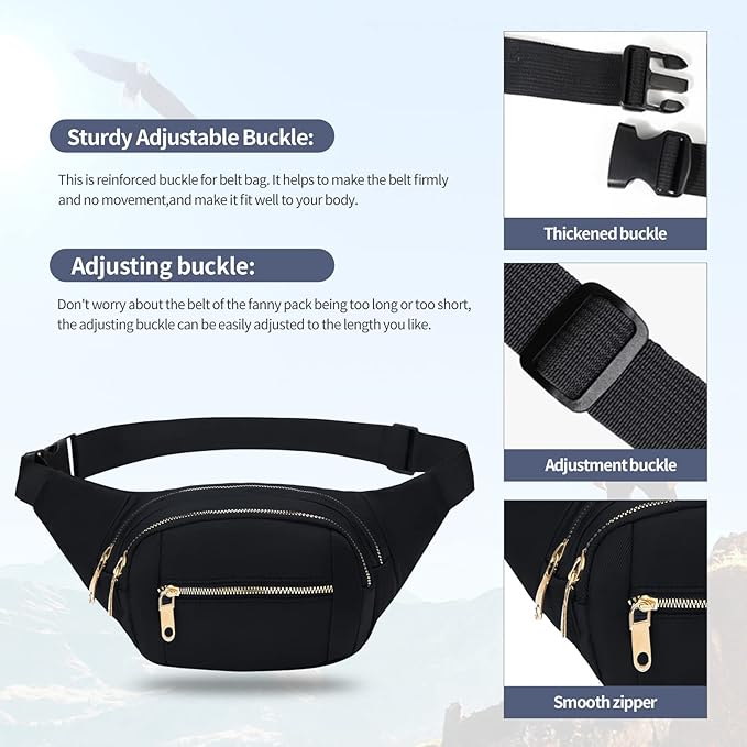 Daitet bag with adjustable buckle strap